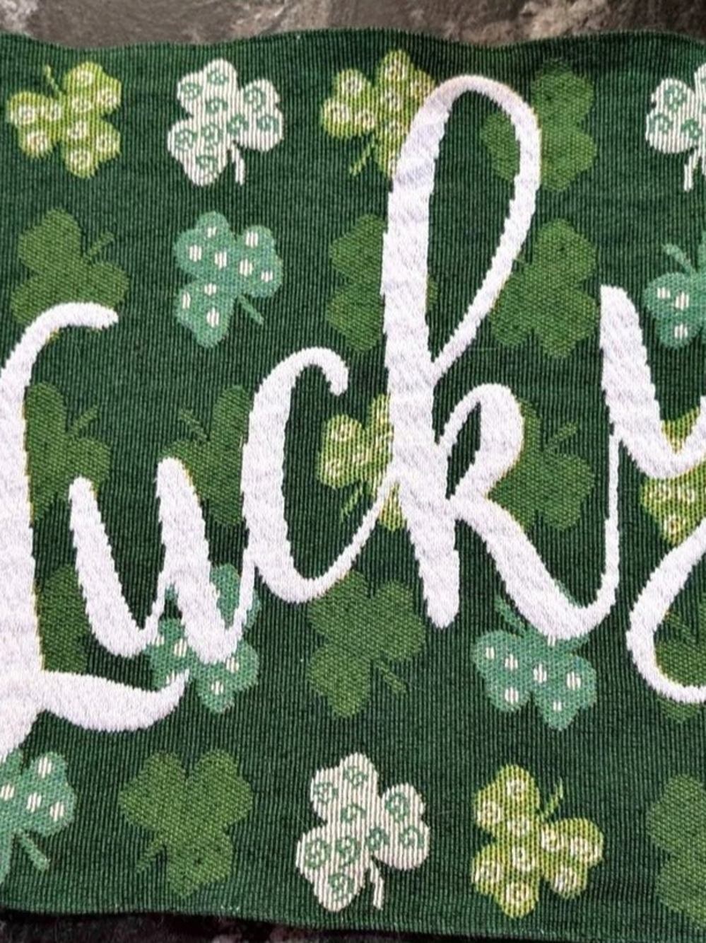 Tapestry Placemats St. Patrick's Day Shamrocks Lucky Set of 4
